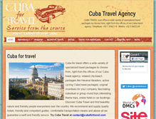 Tablet Screenshot of cubafortravel.com